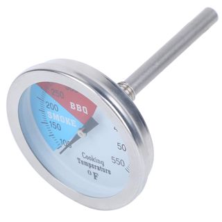 FTVOGUE Thermomètre pour Barbecue Thermomètre à Gril en Acier Inoxydable 100 à 550F Échelle à Cadran 2,05 Pouces Lecture en Temps Réel pour Four Gril Fumeur Cuisine à Domicile