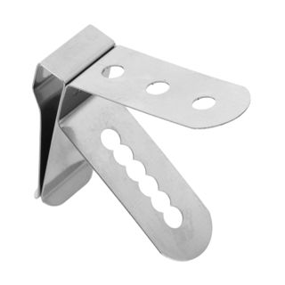 Toyvian Pince Support de Sonde Thermomètre en Acier Inoxydable Argenté pour Barbecue Cuisine, Outil Multifonctionnel Facile à Fixer, pour Cuisson et Pâtisserie