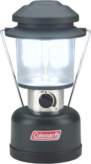 Coleman Lanterne LED double 390 lumens, 4 ampoules LED à vie offrant une lumière efficace et économe en énergie, paramètres de luminosité personnalisables et design résistant à l'eau
