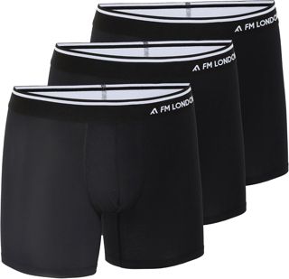 FM London Lot de 3 Caleçons Hommes Micromodaux - Caleçons Doux Anti-frottement avec Pochette profilée