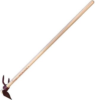 Serfouette Forgée Panne et Fourche Emmanché Droit 100, 26cm Longueur