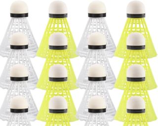 Volant Badminton Exterieur 16 Pieces Lumineux Balle Volante en Nylon