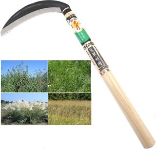 Faux Manuel Epaisse Japonaise Acier SK-5 Fauchage Taille Tonte Herbe Dure Désherbage Outil Jardin Jardinage Fabriqué au Japon