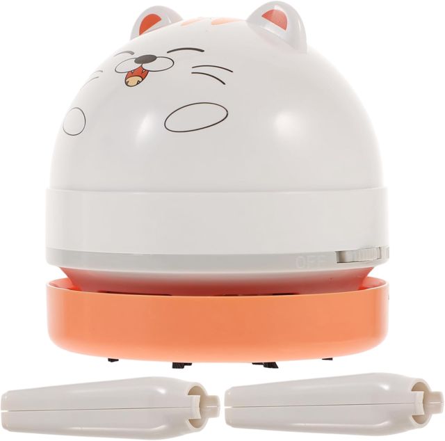 Aspirateur de Table Mini Pratique Aspirateur Multifonction pour Bureau Voiture Nettoyage de Clavier et Coins Difficiles