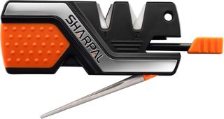 SHARPAL 101N Affûteur pour couteaux de poche et outil de survie 6 en 1, avec un allume-feu,tige d’affûtage diamantée et sifflet, aiguise et polit tous les couteaux d'extérieur et de cuisine
