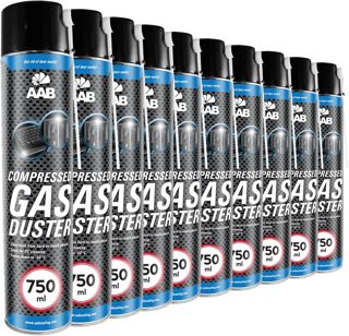 AABCOOLING 6x Bombe Depoussierante 750ml, Air Comprime pour Materiel Informatique, Aerosol Nettoyant pour Ordinateur, Clavier, Portable, Equipement de Bureau, PC, Sans Odeur, Sans Freon
