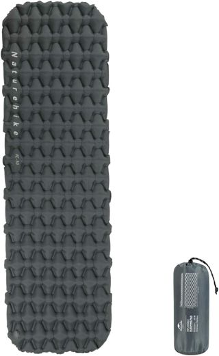 Naturehike Matelas Camping Portable de Couchage Individuel 6,5 cm d'épaisseur Matelas de Couchage Gonflable Outdoor Compact et résistant à l'humidité pour la randonnée,Le Backpacking,Le Camping