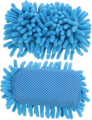 2 pièces Éponge de Nettoyage Chenille pour Tableau et Design Ergonomique Nettoyage sans Rayer pour Bureau et École