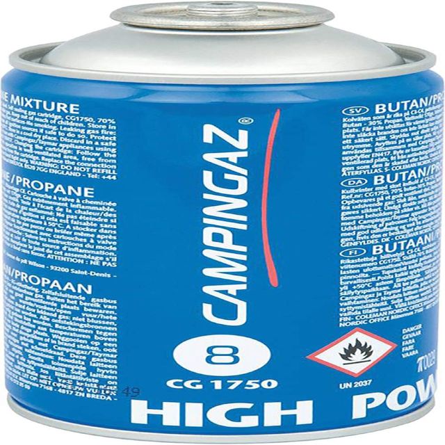 Campingaz Cartouche de Gaz à Valve CG 1750, pour Chalumeaux à Gaz ou Lampe à Souder, Cartouche Compacte et Refermable
