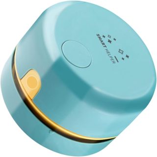 ORFOFE Nettoyant pour Clavier Mini Aspirateur de Bureau Portable Abs Rechargeable USB Vert pour Nettoyage du Bureau Miettes de Papier