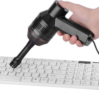 Nettoyeur de Clavier, aspirateur de Clavier d'ordinateur, Mini aspirateur de Clavier USB Portable pour Ordinateur de Bureau, Accessoires d'outils de Nettoyage d'ordinateur(Le Noir)