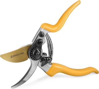 GRÜNTEK Sécateur de Jardin Professionnel à Crémaillère. Cisaille Coupe