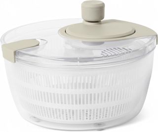 Amazon Basics Essoreuse à Salade, sans BPA, 4L, Couleur Gris Lin