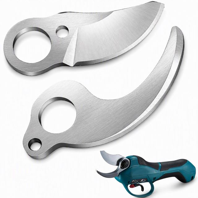 Lame de Rechange pour Sécateur Électrique 25mm - 1 Paire en Acier au Carbone SK-5 - Lame Fixe et Mobile