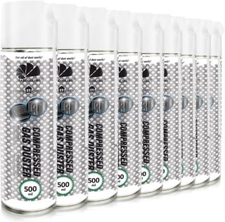 AABCOOLING Aspirateur pour Ordinateurs 9x500 ML Dépoussiérant en Spray Home&Office Nettoyage de l'équipement de Bureau K3, Dépoussiérant Bouteille, sans Odeur Nettoyage PC, Vacuum Cleaner