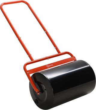 Outsunny Rouleau à Gazon Rouleau de Jardin 50 cm Poignée Ergonomique Noir