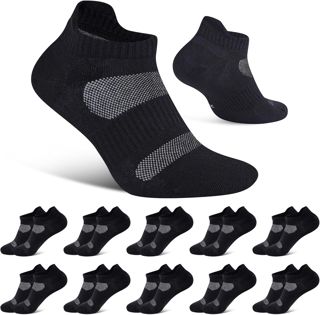 Niorasen Chaussettes Homme Femme Lot de 10 Paires, Chaussettes Basses Homme de Sport, Chaussette Homme en Pour, Travail, Casual