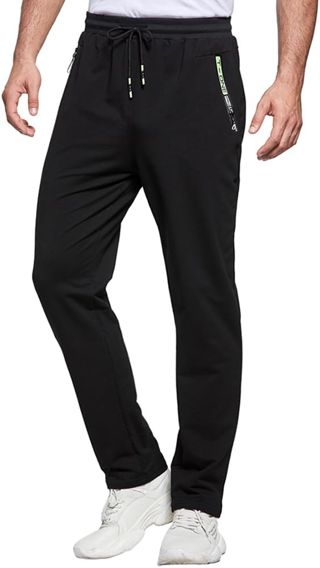 ZOXOZ Jogging Homme Pantalons de Survêtement Hommes Coton avec Poches Zippées