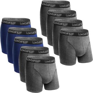 Boxer Homme Coton Lot De 9, Haut Confort, Doux et Respirant