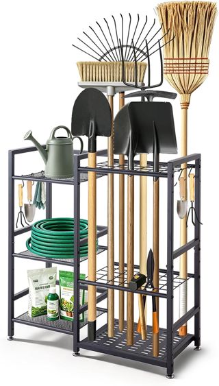 VEVOR Organisateur d'Outils de Jardin pour Coin, 17 Emplacements, en Acier