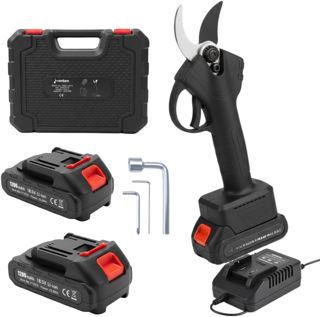 Venteo - Sécateur Électrique sans Fil | Deux Batteries 21 V | Secateur de Jardin et Coupe Branche | Batterie Rechargeable | Outil Jardinage Outillage Professionnel