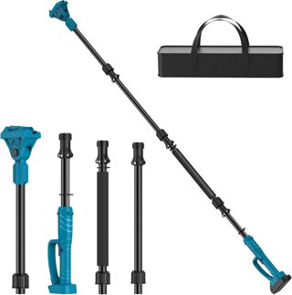 Barre télescopique pour sécateur sans fil : rallonge de 2 m pour batterie Makita 18 V, tige en aluminium avec rotation à 180°