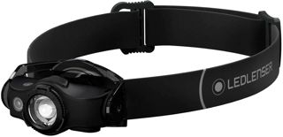 Ledlenser MH4 Lampe Frontale LED d'extérieur Rechargeable avec Batterie 400 lumens focalisable Durée d'éclairage jusqu'à 35 h Lumière Rouge 1 x AA Fonctionne avec 1 Pile AA Possible Clip en métal