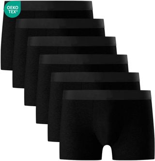 Falechay Calecon Homme Lot de 6 Boxer Homme Conton Oeko-TEX Standard 100 Respirant Confortale Boxers Homme Fitted Doux Caleçon Homme Conton S-3XL