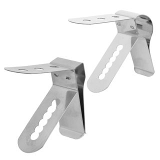 SEWACC Lot de 8 Pinces pour de Thermomètre Alimentaire en Acier Inoxydable 304 Support pour Thermomètre Cuisine Barbecue Four et Friture Fixation Sécurisée et Compacte