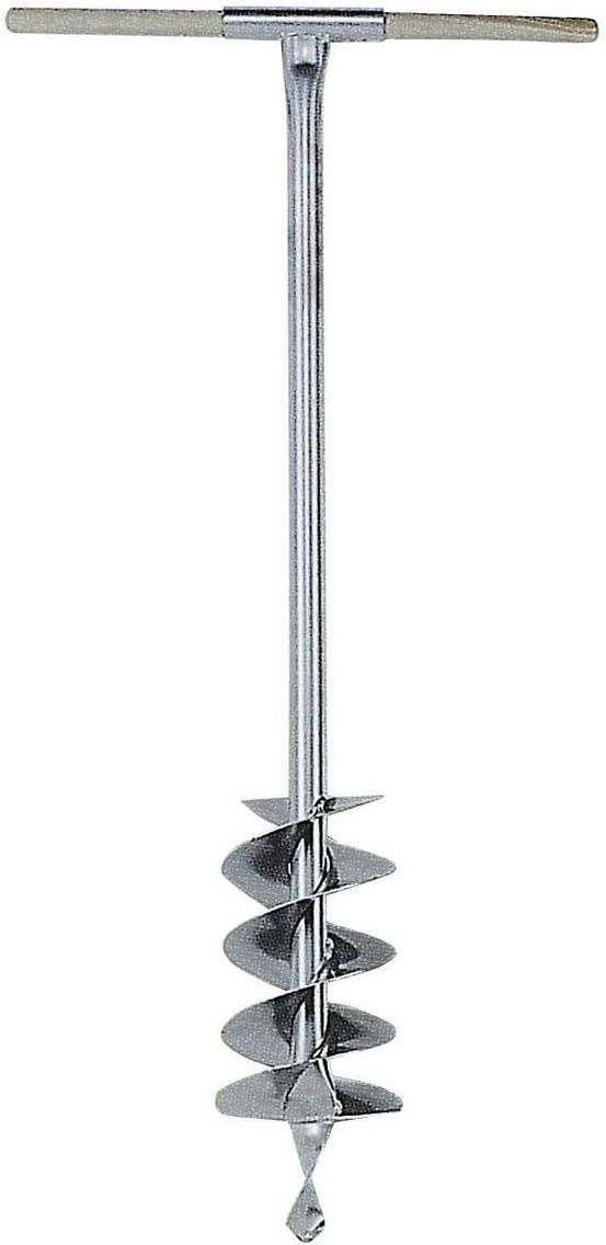 Kerbl Tarière (aide idéale pour la construction de clôtures, pré-perçage sans effort pour la fixation des poteaux, acier laqué, 70 mm) 44484