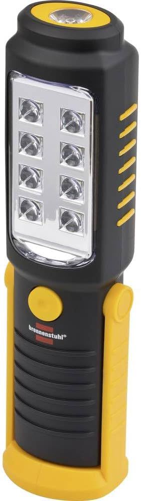 Brennenstuhl Lampe torche 8+1 LED SMD, 250+100 lumen Noir