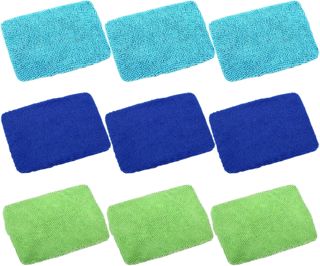 9 Pièces Chiffon de Nettoyage Anti-Rayures, en Fibre Synthétique