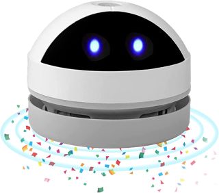 Aspirateur Mini Rotatif à 360° bureau USB Rechargeable Haute Puissance d'Aspiration pour Table Coussin Voiture Clavier