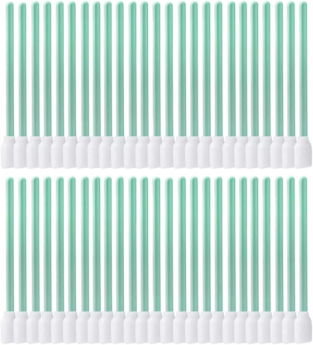 Roland Lot de 50 tampons de nettoyage carrés et rectangulaires en mousse pour imprimante et équipement optique 12,7 cm