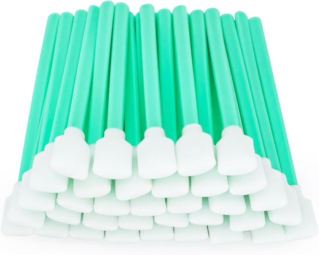 Lot de 100 outils de nettoyage en mousse à pointe carrée 13 cm pour