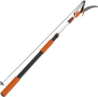 SISUPASSIE Scie à Perche Télescopique 6m avec Hampe Extensible de 1,5 à 6m, Ébrancheur Manuel pour Jardin, Cour et Terrasse