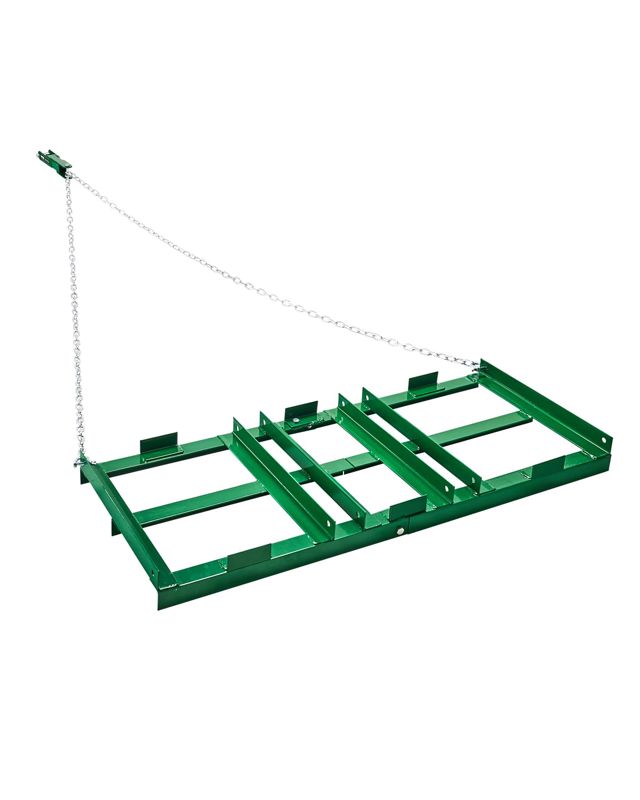 VEVOR Herse Traînée 1220 x 500 mm Râteau Niveleur Remorquable d'Allée avec Barres et Chaîne 1830 mm, Niveleuse d'Allée de Gravier, Outil de Nivellement, pour VTT, UTV, Tracteur de Pelouse de Jardin