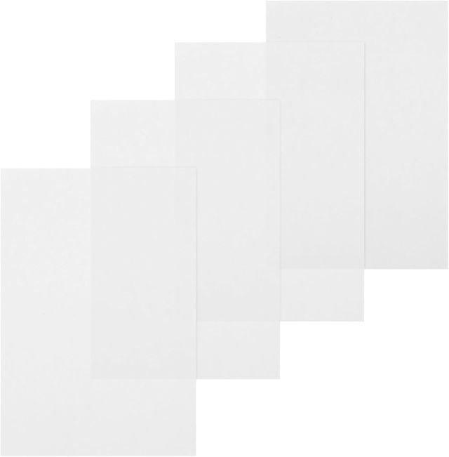 jojofuny Cartes de Nettoyage pour Scanners et Lecteurs de Cartes Bancaires, Lot de 4, en Polyester de Pulpe de Bois, Prévient Erreurs de Lecture et Élimine Poussière et Huile, pour Bureaux