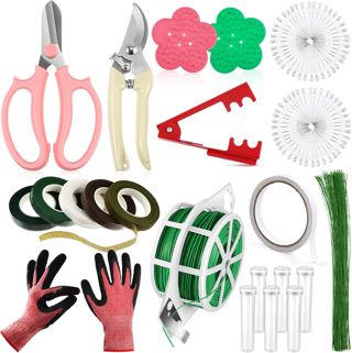 WILLBOND Kit d'arrangement floral 121 pièces, accessoires pour bouquet