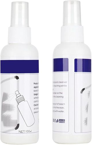 Kit de Nettoyage pour Tableau Blanc Numérique Non Corrosif pour Un Nettoyage Efficace des Taches Tenaces, Spray pour Tableau Blanc avec Chiffon pour Bureau, Maison, Salle de Classe