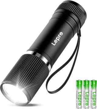 Lepro Lampe Torche 150lm Compacte IPX4 3 AAA Piles Compris