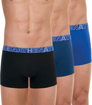 Athena - Lot de 3 Boxers Homme Ecopack Basic Color - Boxers Coton - Coupe Moderne Ergonomique, Confort et Maintien -Label OEKO-TEX® standard 100