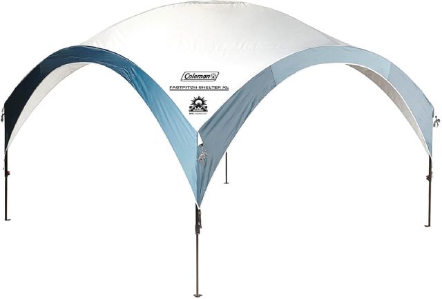 Coleman Fast Pitch Shelter 4,5 x 4,5 m Tonnelle de réception Robuste avec poteaux en Acier Gazebo Tente d'événement Protection Solaire SPF 50+