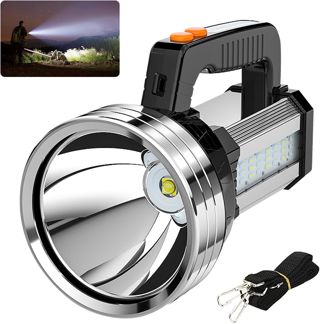 Masmejor Lampe Torche LED Ultra Puissante Rechargeable, 10000mAh, 2000LM