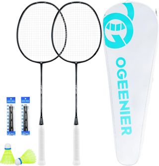 OGEENIER Raquette Badminton Adulte,Raquette Badminton pour 2 Personnes