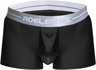 Hommes Boxer sous-VêTement Respirant SéParation des Balles Scrotum Sexy Push Up Gay Freegun Ouvert Dim Lot Coton Transparent Filet BandoulièRe Convexe Physiologique Quatre Coins