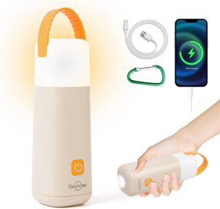 Lanterne de camping LED Dawnrise, batterie rechargeable 3200 mAh, autonomie jusqu'à 350 heures, lampe de tente 430 lm, 4 modes avec lumière rouge, lampe torche d'urgence portable pour panne de