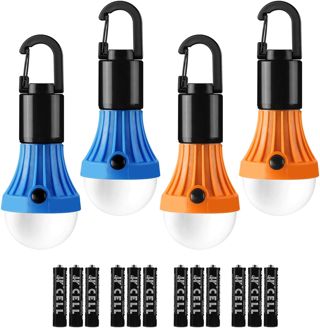 Lepro Lampe Camping Pile, 3 Modes d'Éclairage, 80-140LM, 4Pcs