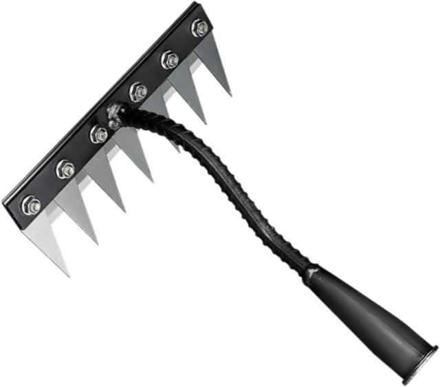 Rateau de Désherbage, Rateau Jardin Râteau de Déchaumage pour Le Jardinage, Outil de Disvant de La Griffe Rateau de Désherbage Berthaus, Outillage de Jardin pour Désherber, Ameublir, Semence, 8 Dents