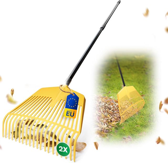 Novatool Balai à Feuilles avec Manche Télescopique Balai de Jardin